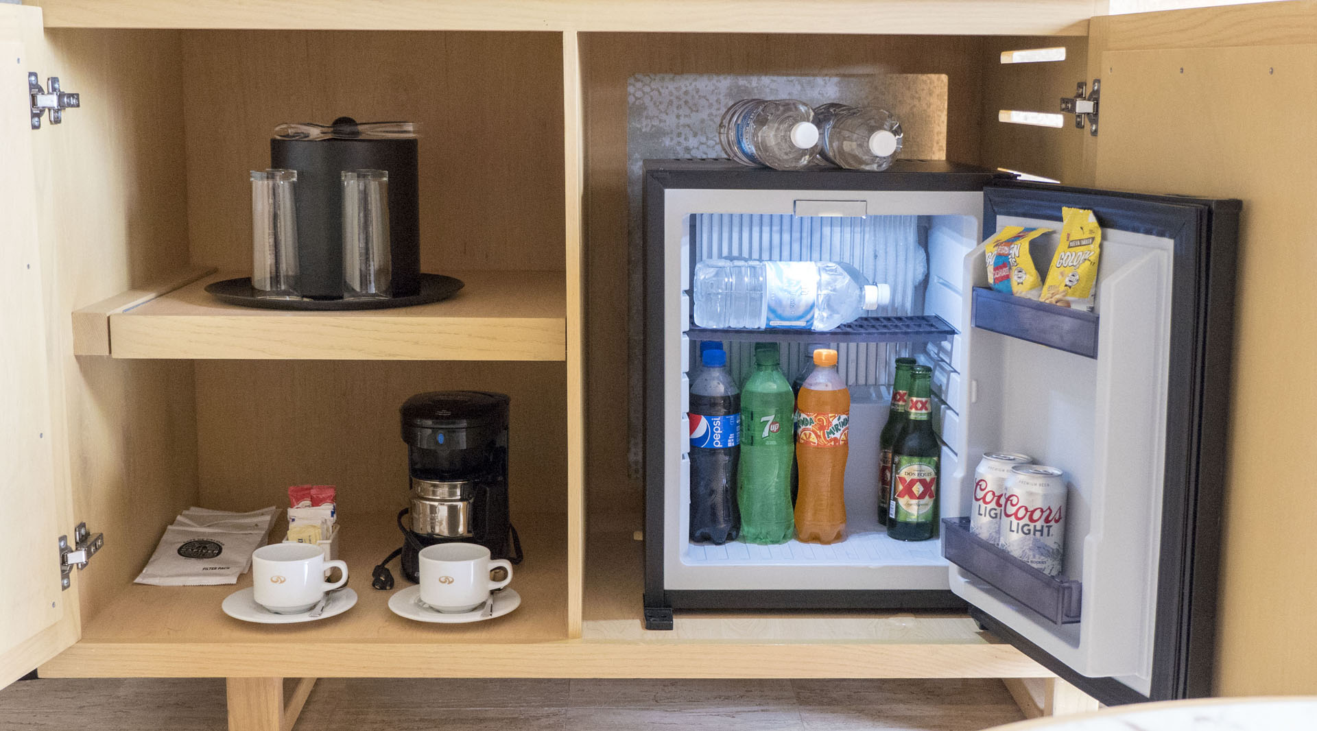 Grand Palladium Select White Sand Mini Bar and Fridge
