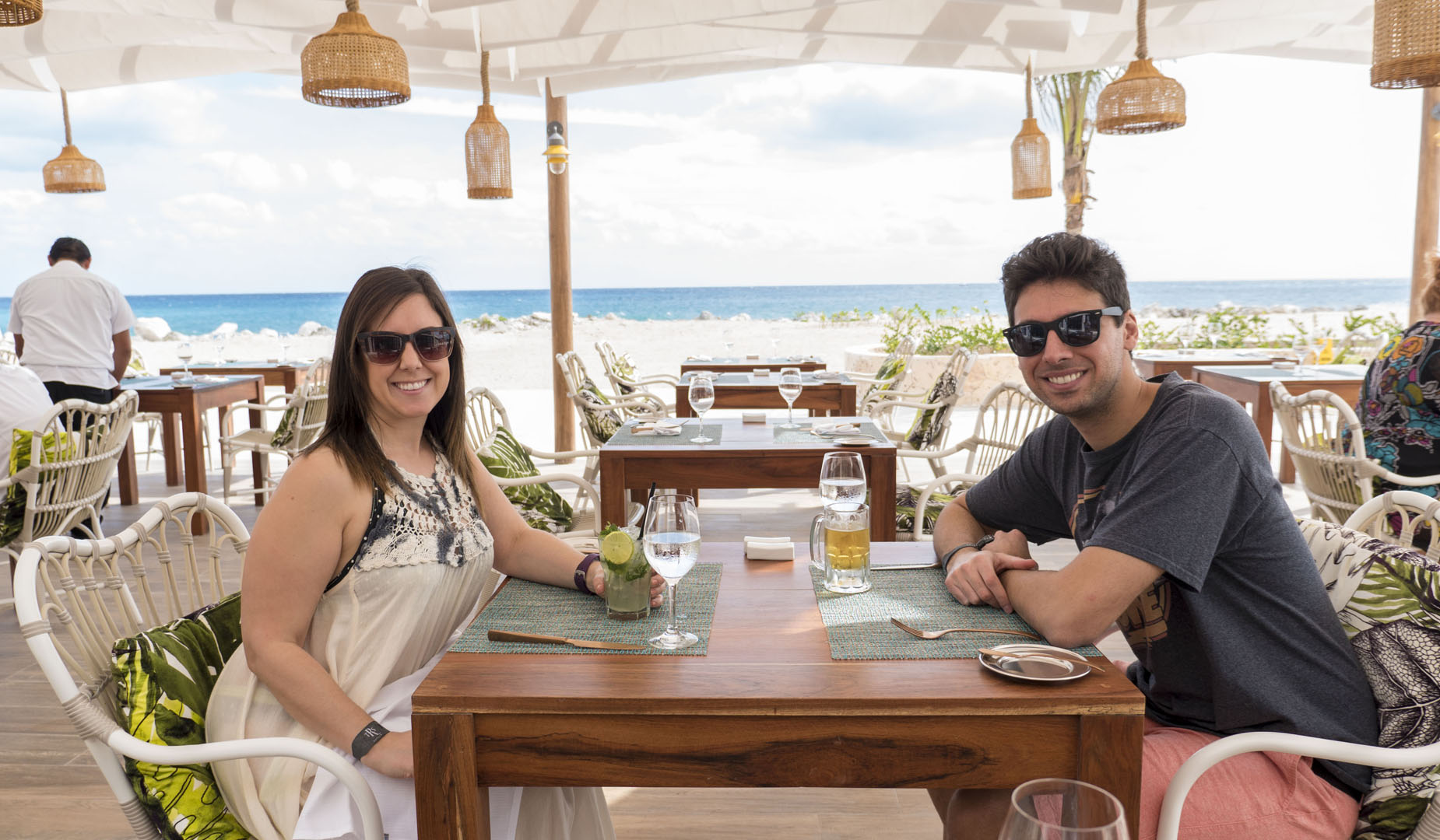 Lauren and Justin at TRS Yucatan Restaurant