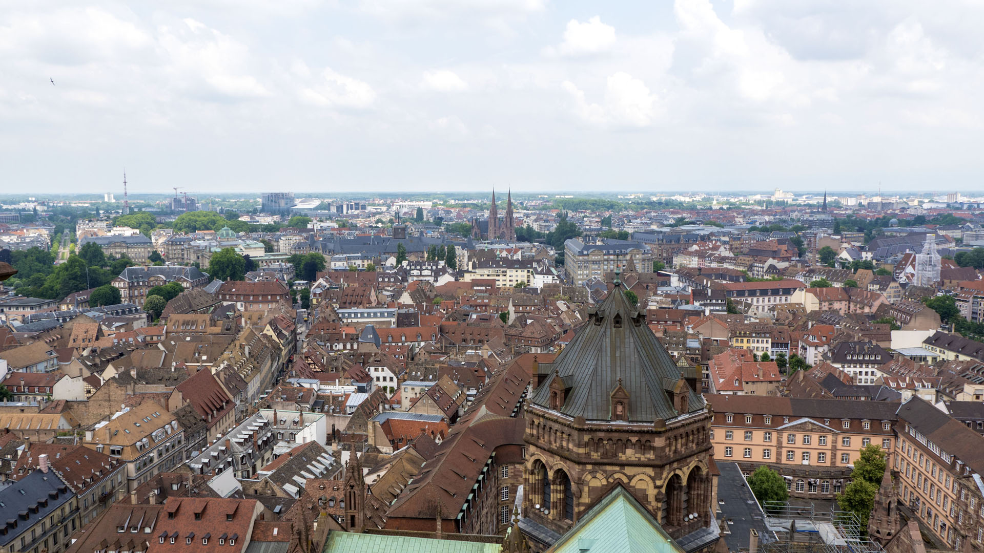 Views from the top of the Strasbourg Cathedral