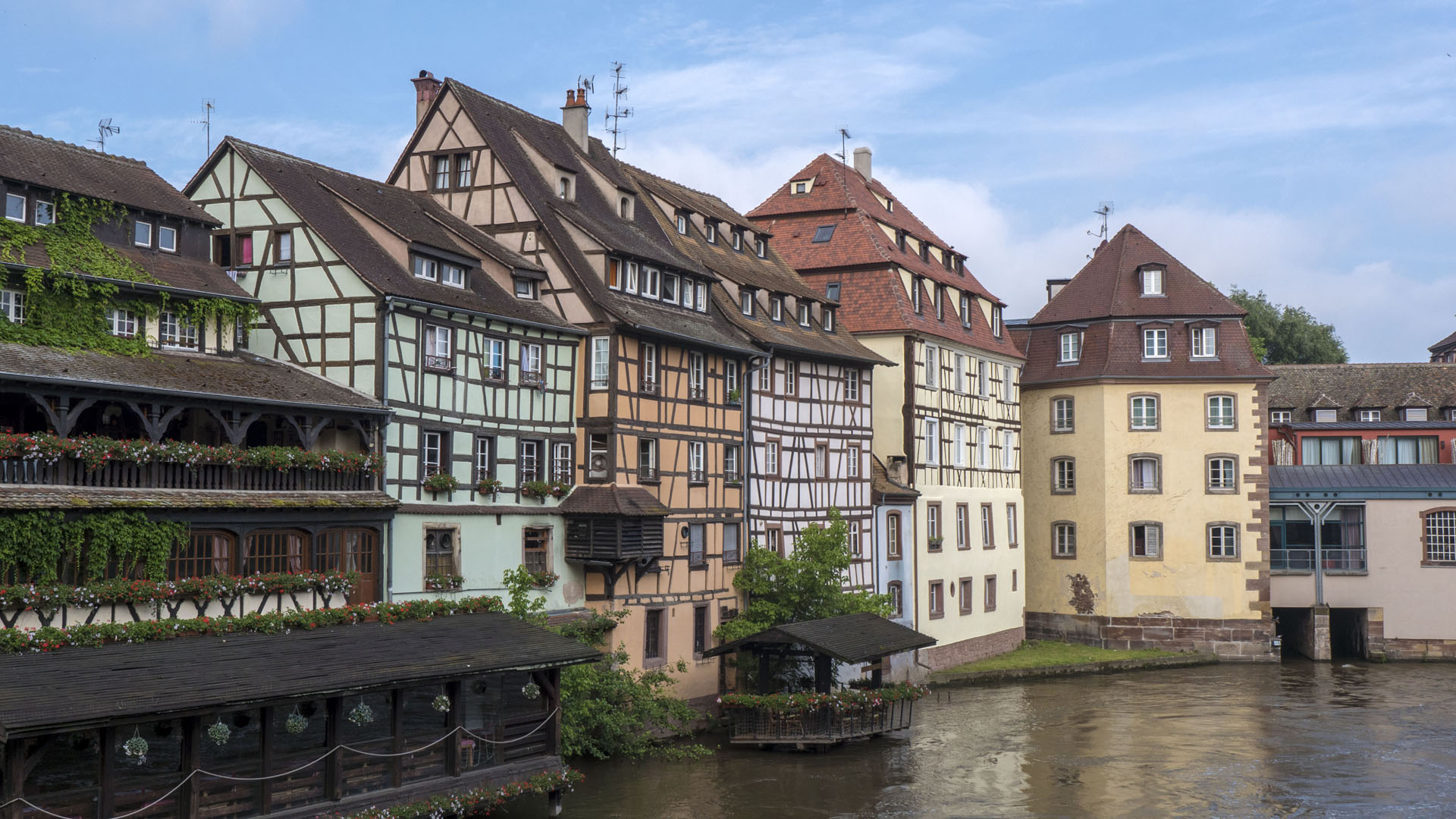 Half timbered buildings in Petite France