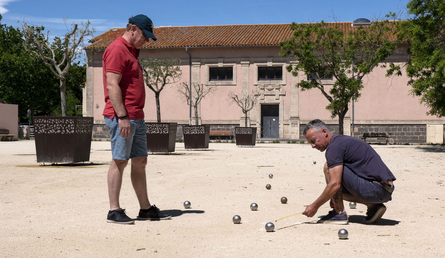 Playing Pétanque in Marseillan