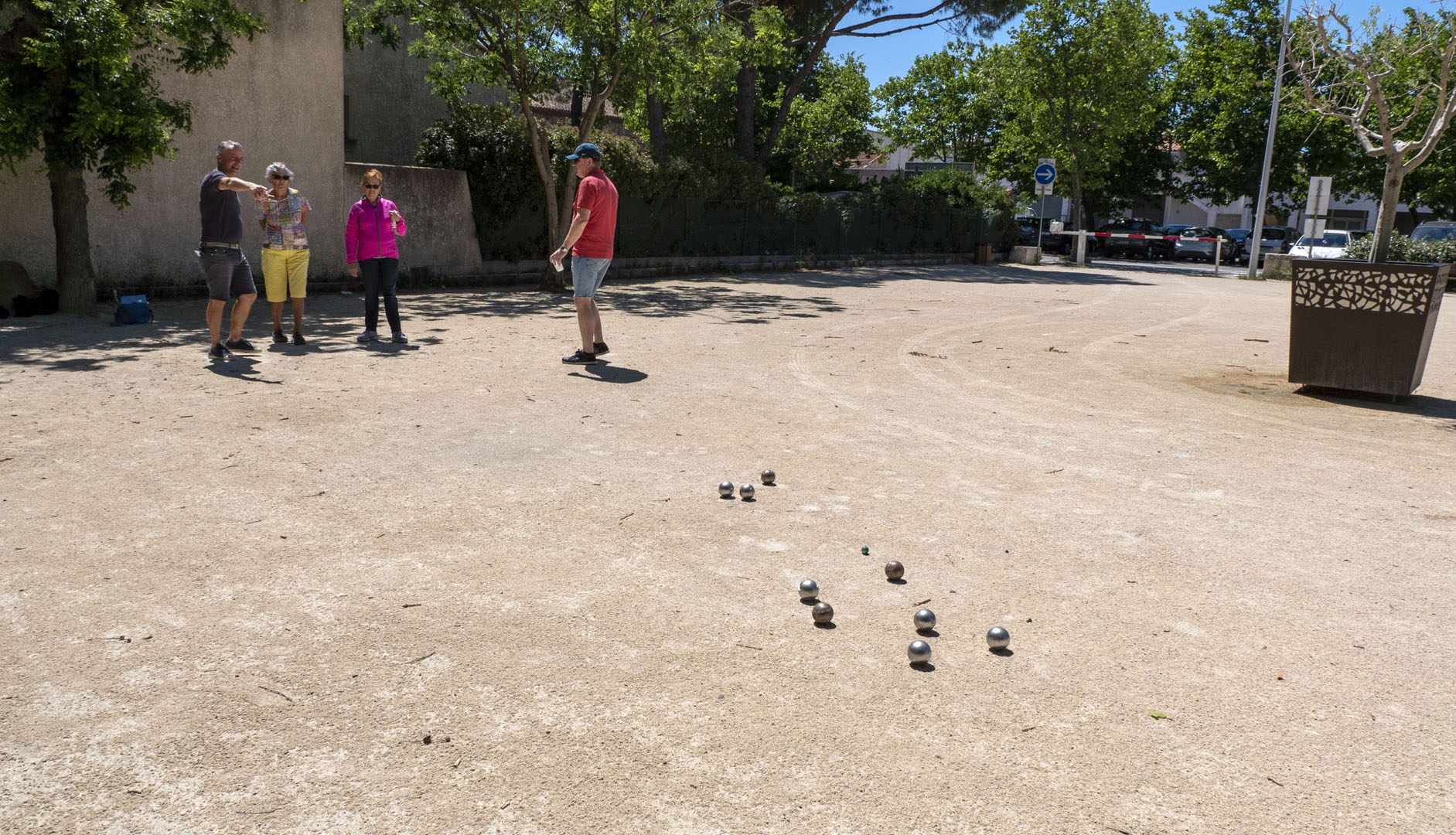 Playing Pétanque in Marseillan