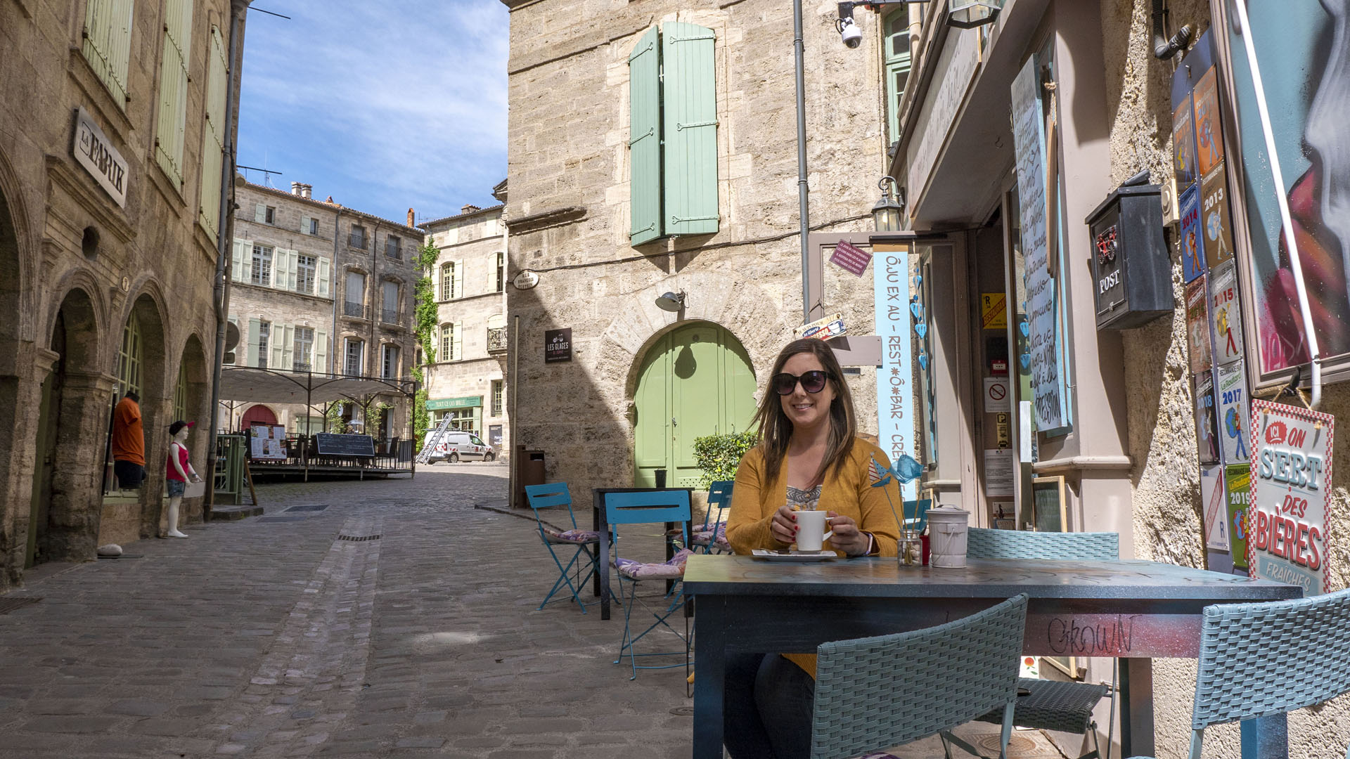 Pezenas in the South of France: Old Town Cafe