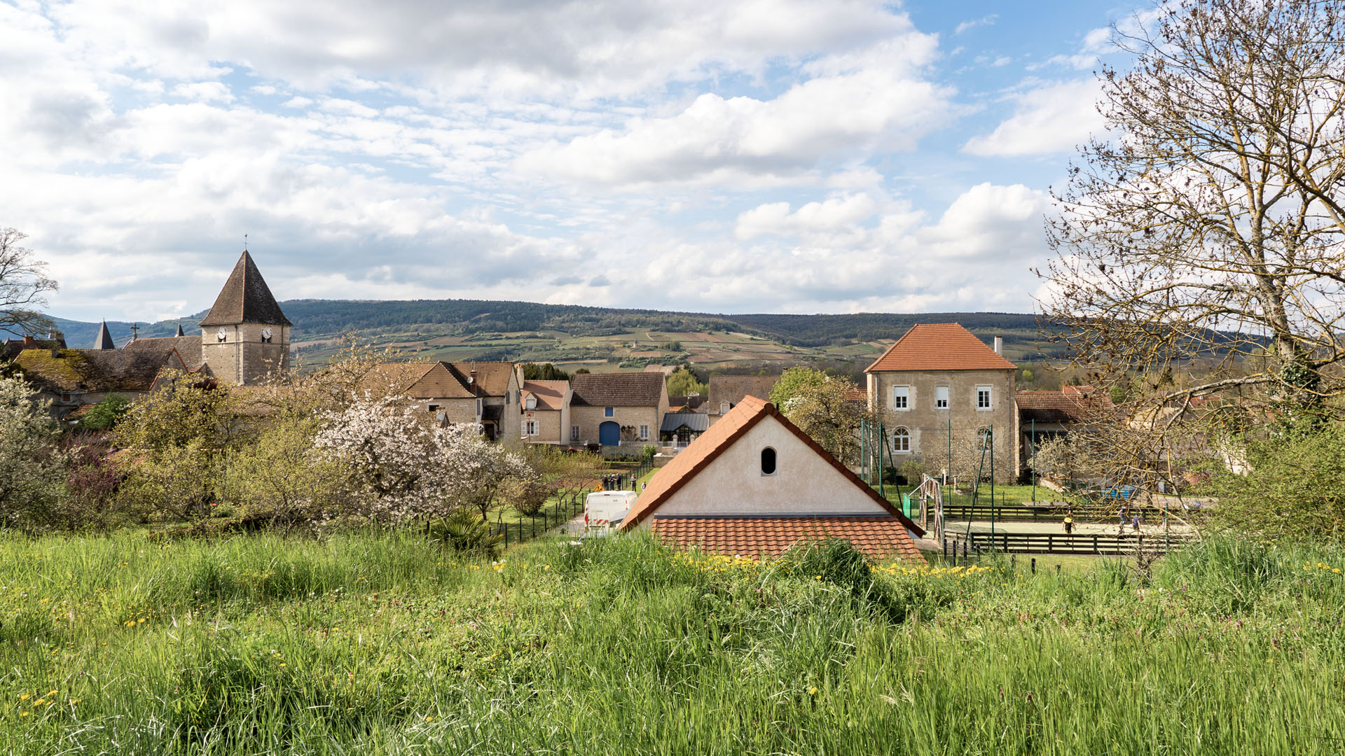 Village in Burgundy, France