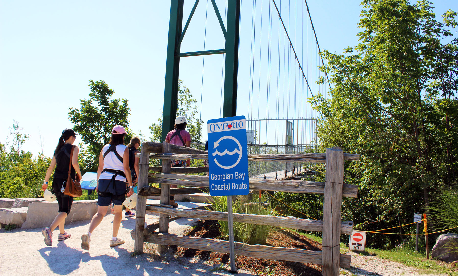 Scenic Caves suspension bridge