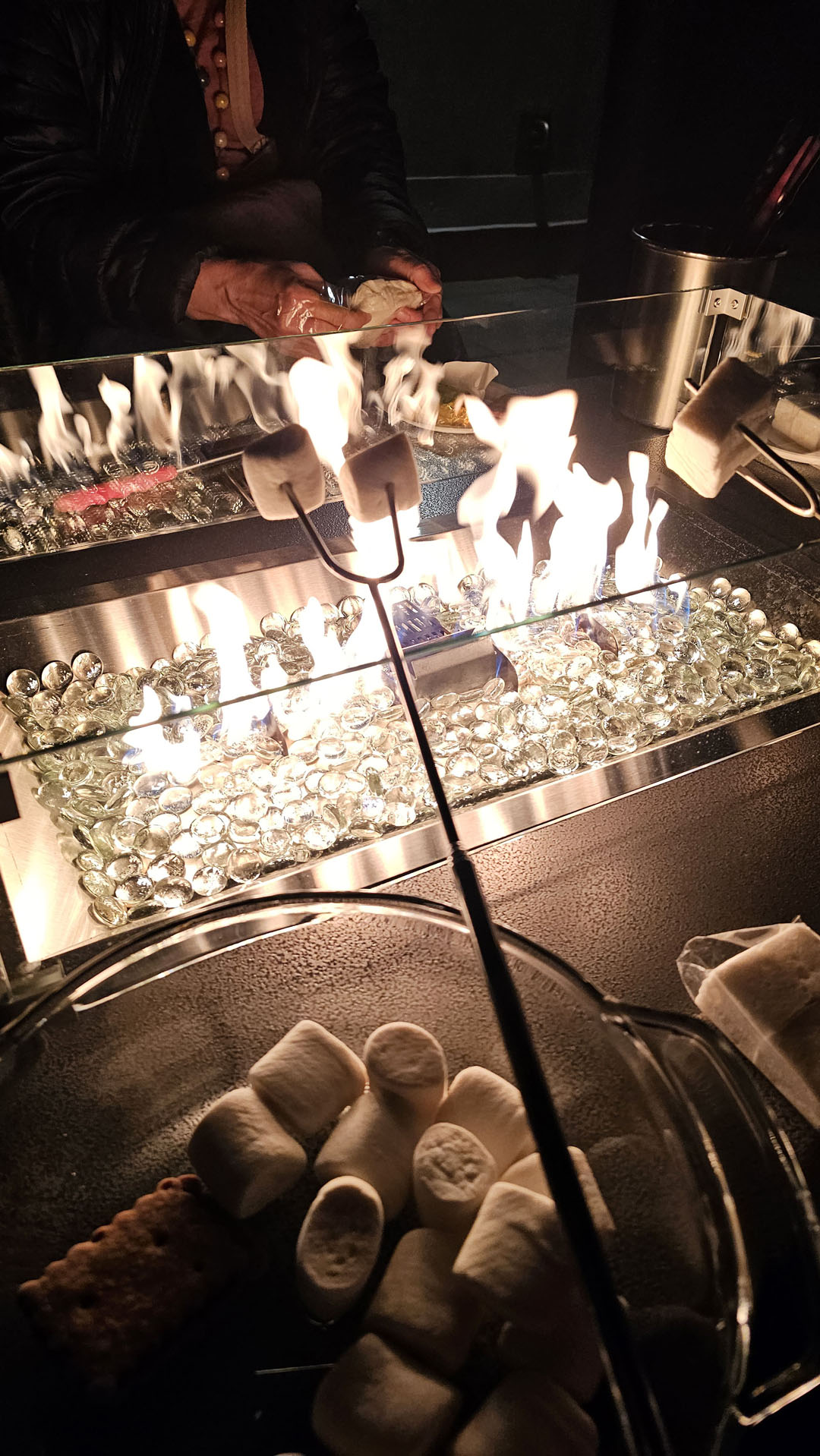 Marshmallow toasting at The Parkside Hotel & Spa