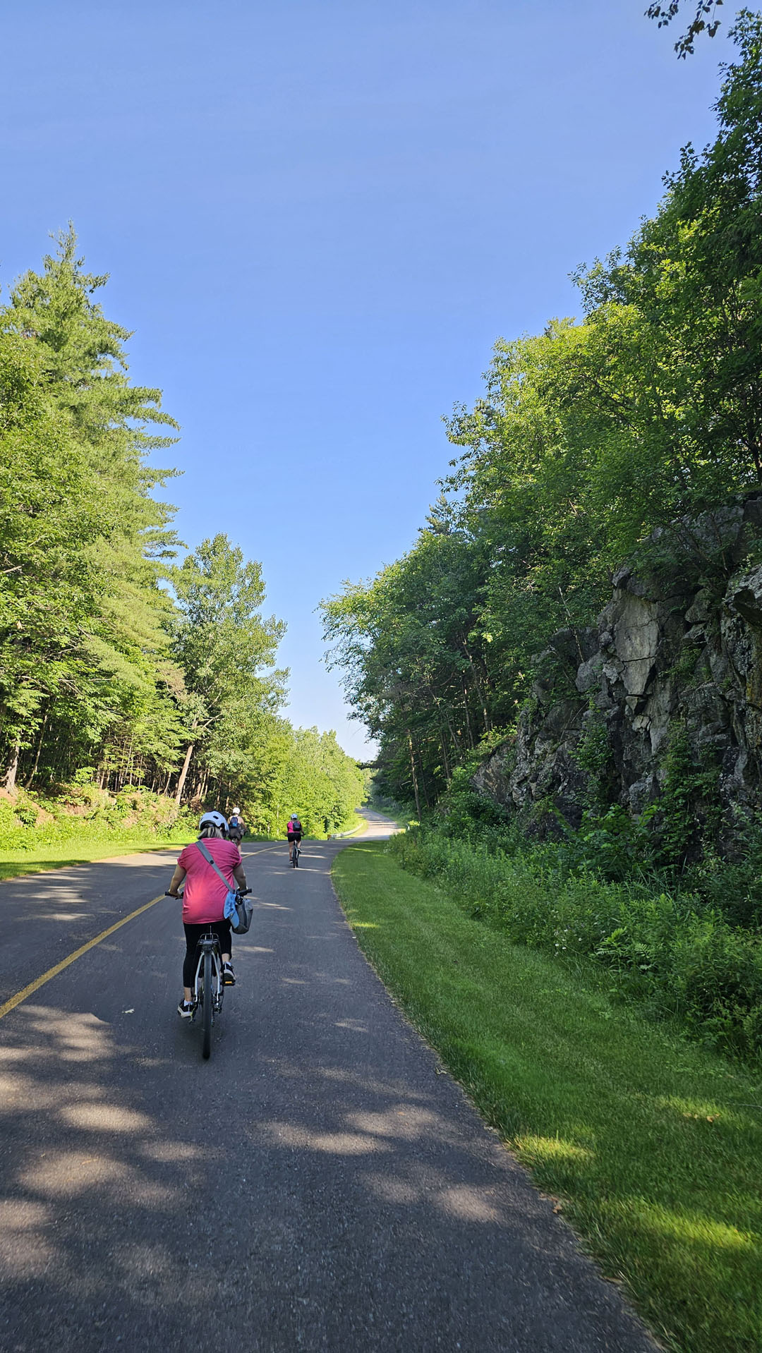 Bike riding in Gatineau Park