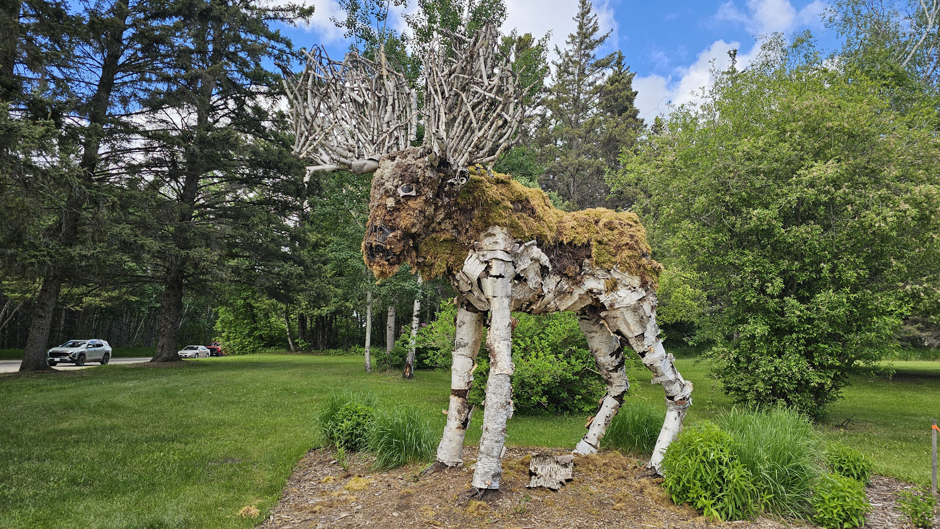 Moose decoration in Wasagaming
