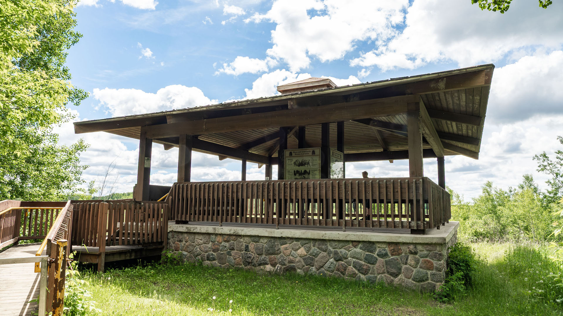 Lake Audy Bison Exhibit - Things to do in Riding Mountain National Park
