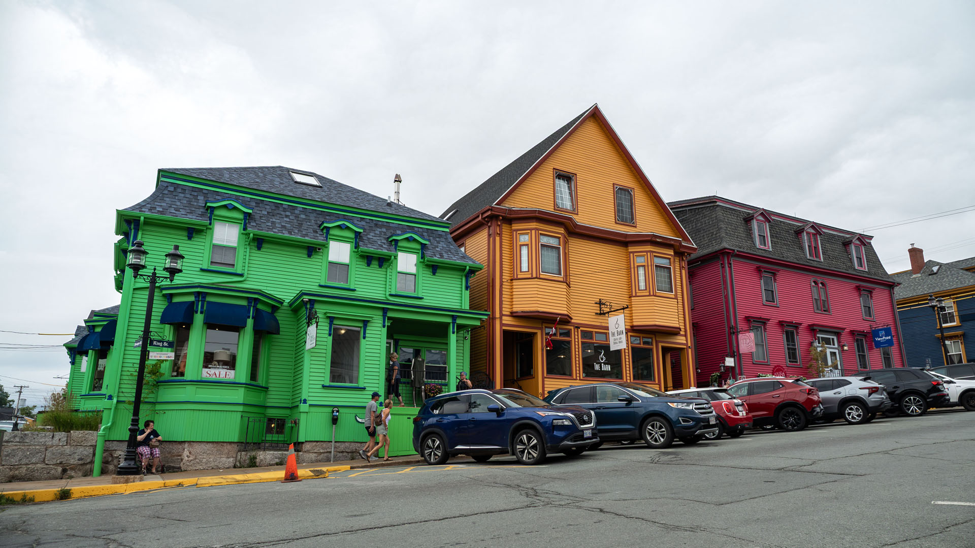 Colorful buildings in Lunenburg